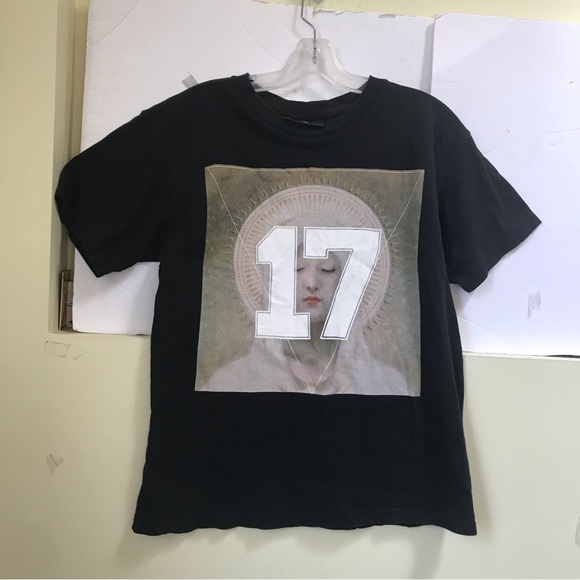 Givenchy Madonna 17 Graphic Cotton T Shirt Top Short Sleeves Unisex Crew Black L - Picture 4 of 16